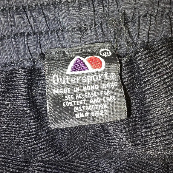 Outersport Black Nylon Water Resistant Cold Weather Pants Outdoor Men's 2XL XXL - Picture 6 of 8